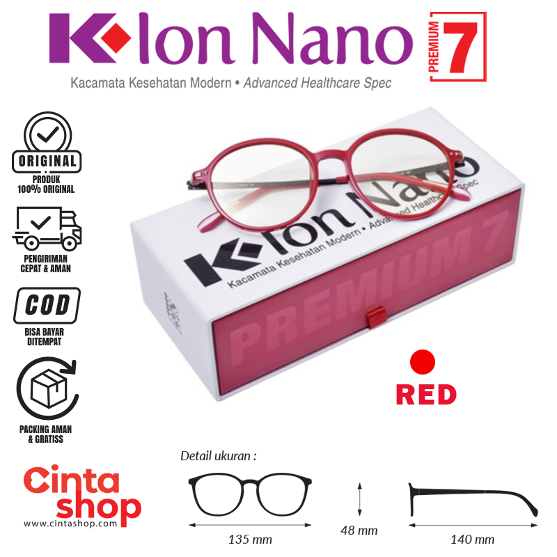 Kacamata K ion Nano Premium 7 Red Original K link