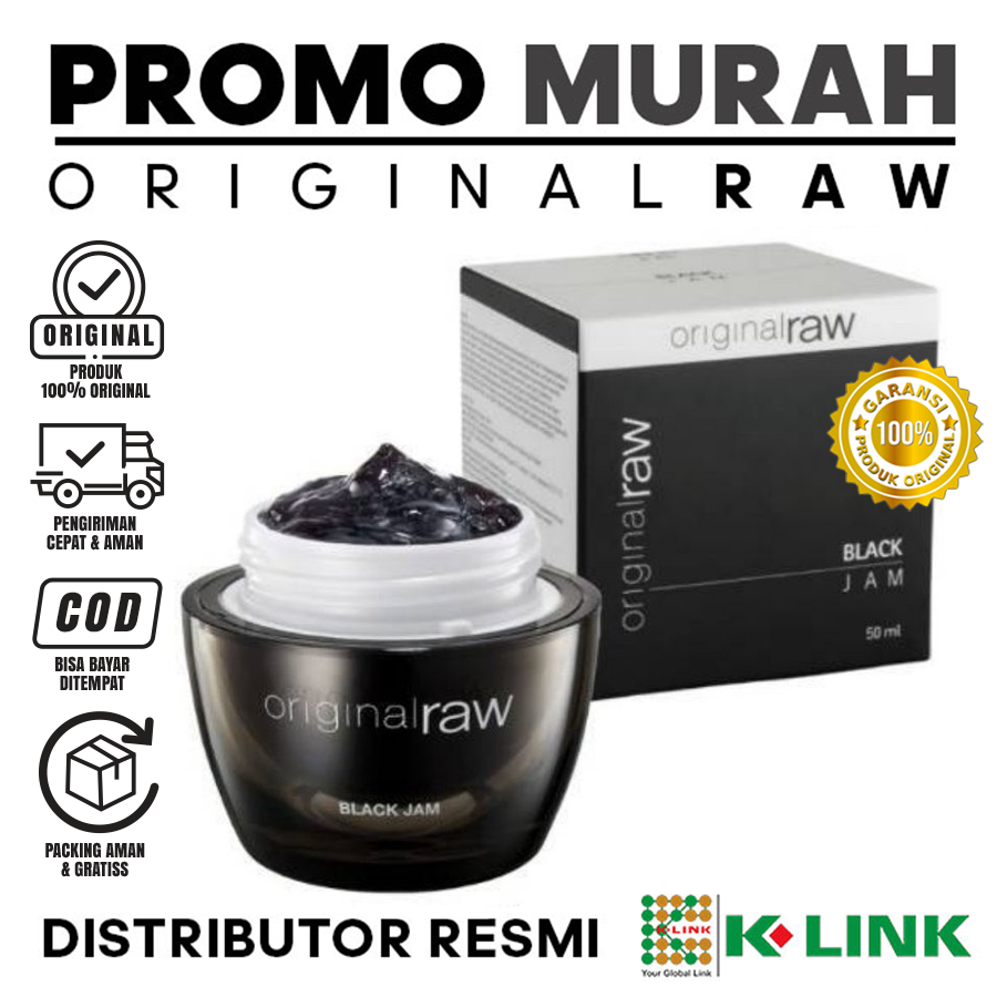 Cream Pemutih Wajah Original Raw Black Jam 50 ML Original K-link